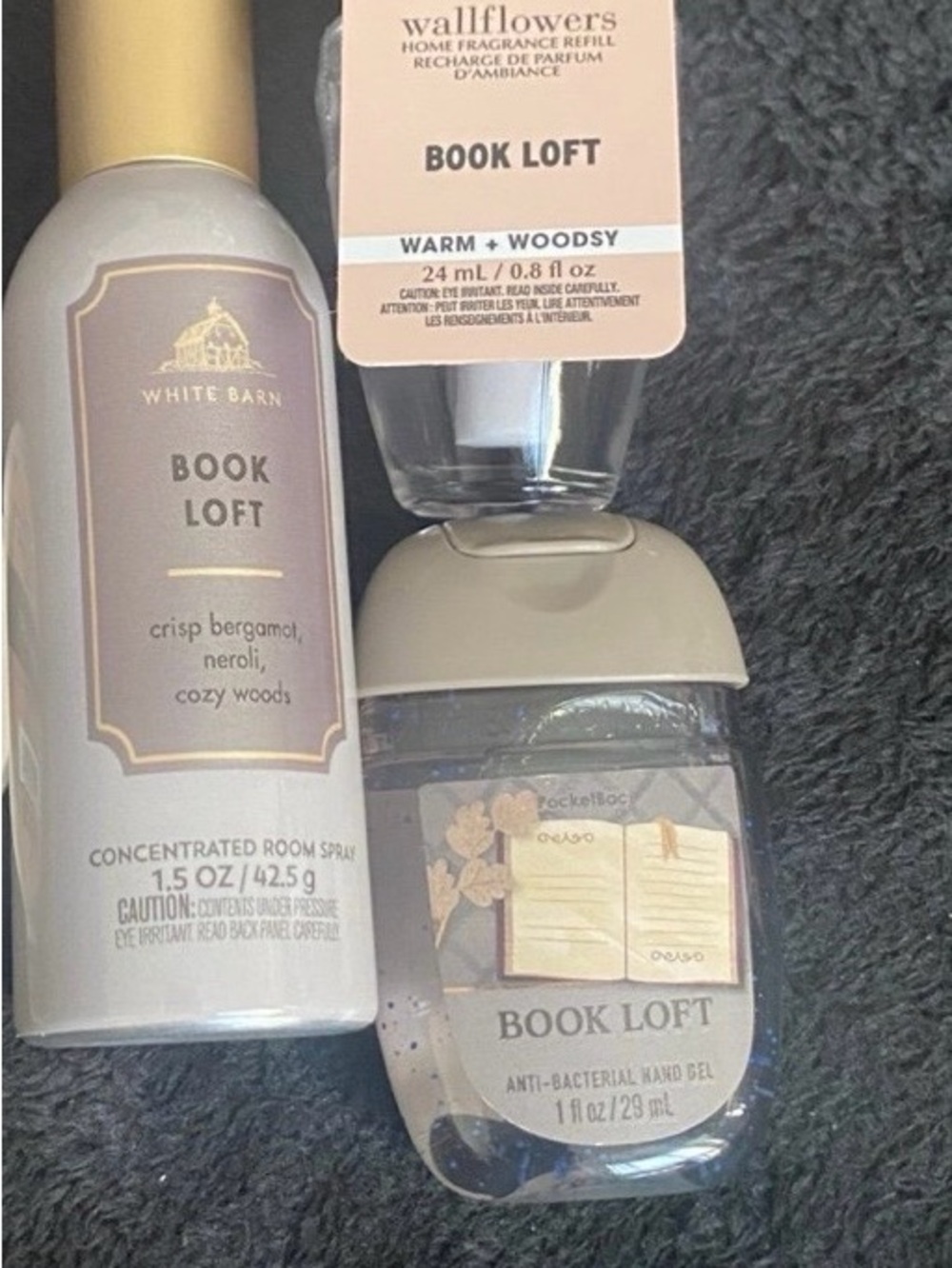 Bath & Body Works Book Loft Hand Gel & Wallflowers Refill - Cream, Beige (3)